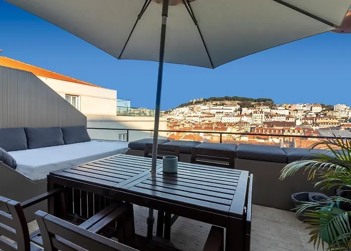Duplex With Terrace, Comfort In Downtown * Lisboa